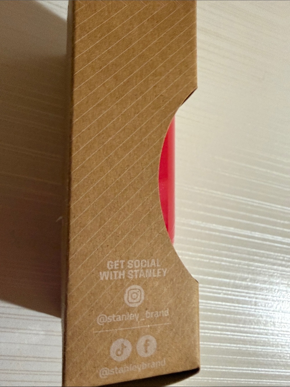 Stanley Quencher H2.0 mini tumbler ornament keychain in the Red Delicious color. - Picture 5 of 6